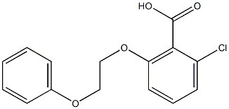 2-chloro-6-(2-phenoxyethoxy)benzoic acid Struktur