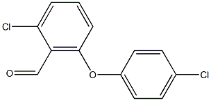 2-chloro-6-(4-chlorophenoxy)benzaldehyde Struktur