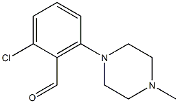 2-chloro-6-(4-methylpiperazin-1-yl)benzaldehyde Struktur