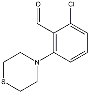 2-chloro-6-(thiomorpholin-4-yl)benzaldehyde Struktur