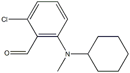 2-chloro-6-[cyclohexyl(methyl)amino]benzaldehyde Struktur