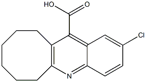 2-chloro-6H,7H,8H,9H,10H,11H-cycloocta[b]quinoline-12-carboxylic acid Struktur