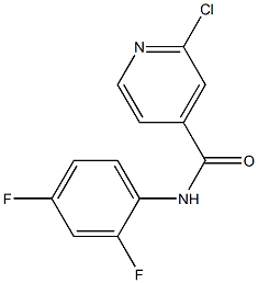 2-chloro-N-(2,4-difluorophenyl)pyridine-4-carboxamide Struktur