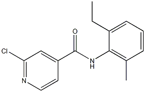 2-chloro-N-(2-ethyl-6-methylphenyl)pyridine-4-carboxamide Struktur