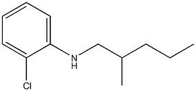 2-chloro-N-(2-methylpentyl)aniline Struktur