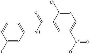 2-chloro-N-(3-iodophenyl)-5-nitrobenzamide Struktur