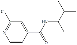 2-chloro-N-(3-methylbutan-2-yl)pyridine-4-carboxamide Struktur