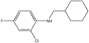 2-chloro-N-(cyclohexylmethyl)-4-fluoroaniline Struktur