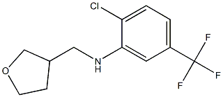 2-chloro-N-(oxolan-3-ylmethyl)-5-(trifluoromethyl)aniline Struktur