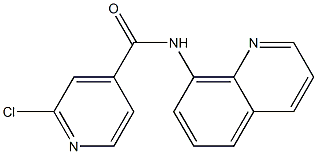 2-chloro-N-(quinolin-8-yl)pyridine-4-carboxamide Struktur