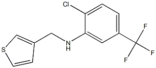 2-chloro-N-(thiophen-3-ylmethyl)-5-(trifluoromethyl)aniline Struktur