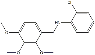 2-chloro-N-[(2,3,4-trimethoxyphenyl)methyl]aniline Struktur