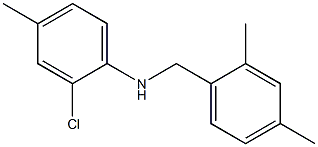 2-chloro-N-[(2,4-dimethylphenyl)methyl]-4-methylaniline Struktur