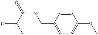 2-chloro-N-[(4-methoxyphenyl)methyl]propanamide Struktur