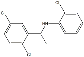 2-chloro-N-[1-(2,5-dichlorophenyl)ethyl]aniline Struktur