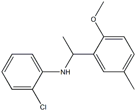 2-chloro-N-[1-(2-methoxy-5-methylphenyl)ethyl]aniline Struktur