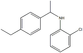 2-chloro-N-[1-(4-ethylphenyl)ethyl]aniline Struktur