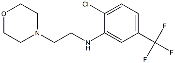 2-chloro-N-[2-(morpholin-4-yl)ethyl]-5-(trifluoromethyl)aniline Struktur