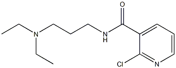 2-chloro-N-[3-(diethylamino)propyl]pyridine-3-carboxamide Struktur