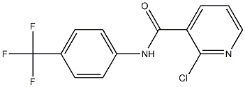 2-chloro-N-[4-(trifluoromethyl)phenyl]pyridine-3-carboxamide Struktur