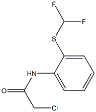 2-chloro-N-{2-[(difluoromethyl)sulfanyl]phenyl}acetamide Struktur