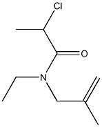 2-chloro-N-ethyl-N-(2-methylprop-2-enyl)propanamide Struktur