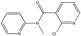 2-chloro-N-methyl-N-(pyridin-2-yl)pyridine-3-carboxamide Struktur