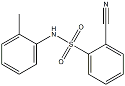 2-cyano-N-(2-methylphenyl)benzenesulfonamide Struktur