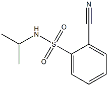 2-cyano-N-isopropylbenzenesulfonamide Struktur