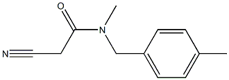 2-cyano-N-methyl-N-[(4-methylphenyl)methyl]acetamide Struktur