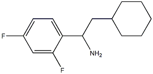 2-cyclohexyl-1-(2,4-difluorophenyl)ethan-1-amine Struktur