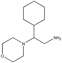 2-cyclohexyl-2-morpholin-4-ylethanamine Struktur