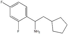 2-cyclopentyl-1-(2,4-difluorophenyl)ethan-1-amine Struktur