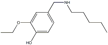 2-ethoxy-4-[(pentylamino)methyl]phenol Struktur