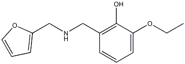 2-ethoxy-6-{[(2-furylmethyl)amino]methyl}phenol Struktur