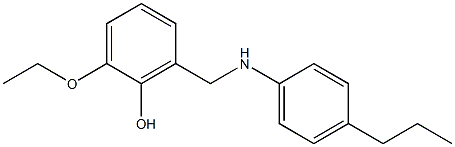 2-ethoxy-6-{[(4-propylphenyl)amino]methyl}phenol Struktur