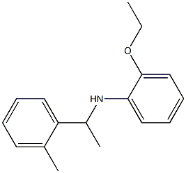 2-ethoxy-N-[1-(2-methylphenyl)ethyl]aniline Struktur