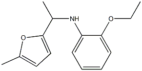 2-ethoxy-N-[1-(5-methylfuran-2-yl)ethyl]aniline Struktur