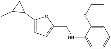 2-ethoxy-N-{[5-(2-methylcyclopropyl)furan-2-yl]methyl}aniline Struktur