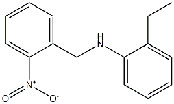 2-ethyl-N-[(2-nitrophenyl)methyl]aniline Struktur