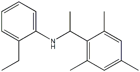 2-ethyl-N-[1-(2,4,6-trimethylphenyl)ethyl]aniline Struktur