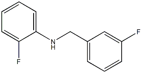 2-fluoro-N-[(3-fluorophenyl)methyl]aniline Struktur