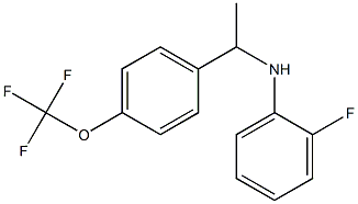 2-fluoro-N-{1-[4-(trifluoromethoxy)phenyl]ethyl}aniline Struktur