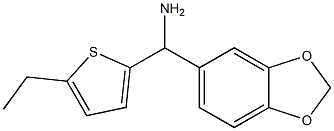 2H-1,3-benzodioxol-5-yl(5-ethylthiophen-2-yl)methanamine Struktur