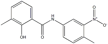 2-hydroxy-3-methyl-N-(4-methyl-3-nitrophenyl)benzamide Struktur