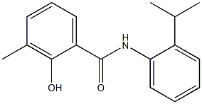 2-hydroxy-3-methyl-N-[2-(propan-2-yl)phenyl]benzamide Struktur