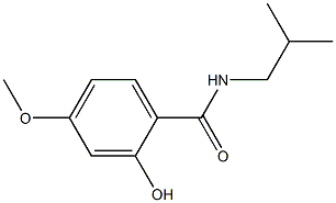 2-hydroxy-4-methoxy-N-(2-methylpropyl)benzamide Struktur