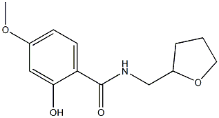 2-hydroxy-4-methoxy-N-(oxolan-2-ylmethyl)benzamide Struktur