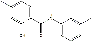 2-hydroxy-4-methyl-N-(3-methylphenyl)benzamide Struktur