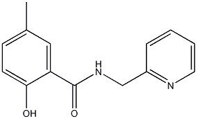 2-hydroxy-5-methyl-N-(pyridin-2-ylmethyl)benzamide Struktur